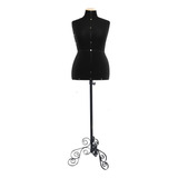 1 Manequim Feminino Busto Costura 1 Pedestal Ornado Vintage