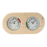  1 Medidor Duplo Termo higrômetro De Sauna De Madeira