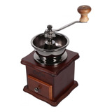 1 Mini Moedor Manual De Grãos De Café Com Design Retrô 