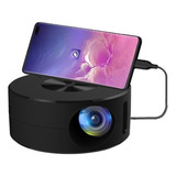 1 Mini Projetor Hd Portátil 1500 Lúmens Telefone Usb