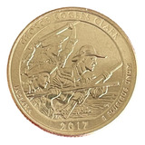 1 Moeda Estrangeira 25 Cents Ano 2017 George R clark Fc Nova