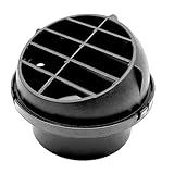 1 Pacote Com Saída De Saída De Ar Quente 42 60 75 90 Mm Dutos De Aquecedor De Carro Dutos De Plástico Saída De Saída De Ar 360 Graus Rotativa Para Carro ônibus Trailer Quadriciclo Preto