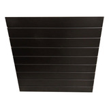 1 Painel Canaletado Preto C Canaleta 100x100 Cm Mdf 18 Mm