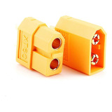 1 Par Conectores Plugs De Energia Xt60 Amarelo Macho femea