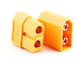 1 Par Conectores Plugs De Energia Xt60 Amarelo Macho femea