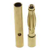 1 Par De Conector Gold Bullet Banana 2mm macho Fêmea