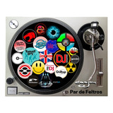 1 Par De Feltro Dj Slipmat