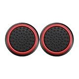 1 Par De Grips Compatível Com Controle Joystick Playstation 3 4 5 PS3 PS4 PS5 Xbox One S X Series S X Nintendo Wii U Protetora Anti Derrapante Silicone Proteção Do Botão Analógico -Vermelho-