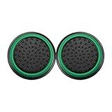 1 Par De Grips Compatível Com Controle Joystick Playstation 3 4 5 PS3 PS4 PS5 Xbox One S X Series S X Nintendo Wii U Protetora Anti Derrapante Silicone Proteção Do Botão Analógico Verde Escuro 