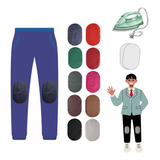 1 Par De Joelheiras 100 Couro Termocolante Calça Infantil