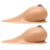 1 Par De Mamilos Realistas De Silicone Autoadesivo Para Melhoria Do Peito Realista Para Mastectomia Crossdresser Cosplay Tamanho B Taça 600 G Par