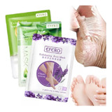 1 Par De Meia Esfoliante Pés Tipo Footner Efero Peeling