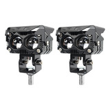 1 Par De Refletores Led De Lente Dupla Led De 60 W E Motocic