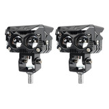 1 Par De Refletores Led De Lente Dupla Led De 60 W E Motocic