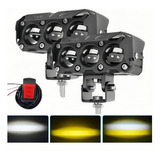 1 Par Farol Farol Auxiliar Moto De Milha Led Para Auto Moto