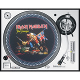 1 Par Feltros Toca Discos Iron Maiden Lp Dj Scratch Slipmat