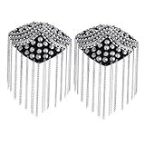 1 Par Jaquetas De Serapilheira De Renda Para Mulheres Moda Lantejoulas Franja Ombro Placa Borla Ombro Borlas Franja Ouro Ombreiras Acessórios De Epaulette Broca De Unhas Feminina841