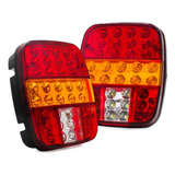 1 Par Lanterna Traseira Marmita Led Bivolt Ford E Volks Vw