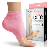 1 Par Meia Tornozeleira Gel Anti Rachadura Pés Ressecados