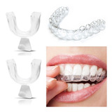 1 Par Placa Bucal Bruxismo Moldável Ranger Clarear Dentes