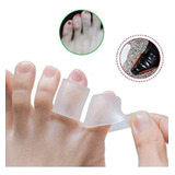 1 Par Protetor Separador Dedo Pé Silicone Anti Calos Bolha