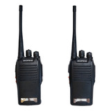 1 Par Rádio Comunicador Ht Walk Talk Baofeng 777s Uhf Fone