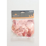 1 Pct 45g Confete Redondo Metalizado Para Balão Rose Gold
