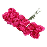 1 Pct Flor De Papel Mini Rosas 144 Unidades Artesanato Luxo
