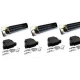 1 Peça Conector Db25 Macho Capa Kit Curto Pt Promoção