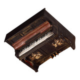 1 Peça De Ornamento De Piano Vintage Mini Decoração Modelo D