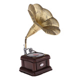 1 Piece Vintage Fonógrafo Modelo Ornamento Decoração De