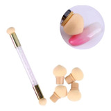 1 Pincel Esfumador Unhas Esponja Degrade Desing Nail Art Mão