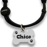 1 Placa De Identificação Pet Cão Gato 3 Coleiras