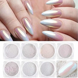 1 Pó Cromo Sereia Feng Metalizado Glitter Unhas Uv Chrome