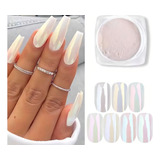 1 Pó Cromo Sereia Feng Unhas Uv Asa De Borboleta Cor Variado