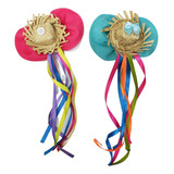 1 Presilha Enfeite Cabelo Festa Junina Quadrilha Mini Chapéu