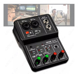 1 Profi Placa Som Interface De Áudio Pc Celular Video C Usb