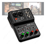 1 Profi Placa Som Interface De Áudio Pc Celular Video C Usb