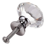 1 Puxador Maçaneta Gaveta Porta Móveis Cristal 30mm