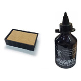 1 Refil Trodat 4850 1 Tinta Vinil Preta 120 Ml P Plásticos