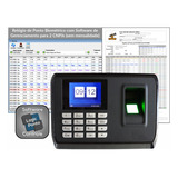 1 Relógio Ponto Biométrico Digital   Software Para 2 Cnpj s