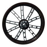 1 Roda Dianteira Aro 14 Para Bicicleta Nathor Preta S Eixo