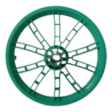 1 Roda Dianteira Aro 14 Para Bike Nathor Verde Água S Eixo