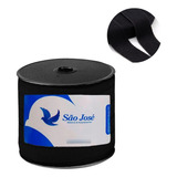 1 Rolo Cadarço Sarjado Preto 3012 12mm C 50 Metros