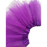 1 Saia Brilho Tule Tutu Infantil Crianças 30 Cm Festa