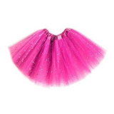 1 Saia De Tule Tutu Adulto Glitter Brilho Carnaval 40 Cm