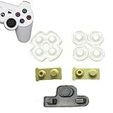 1 Set Silicone Conductive Rubber Pads Replacement For Playstation 3 PS3 Controller Parts For Dualshock 3 L1 R1 L2 R2 Adhesive Button Changing Keypad Repair Replacement Part Tool Kit PS3 