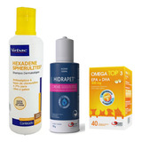 1 Shampoo Hexadene 250ml E 1 Hidrapet 100g E 1 Omega Top 3