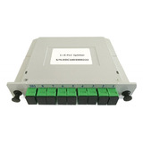 1 Unidade Caixa Splitter Fibra Óptico Tipo Modular Lgx 1x8 Sc apc sc apc Nf 