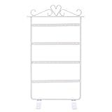 1 Unidade Rack De Armazenamento De Brinco Joia Expositor De Enfeites Suporte De Brincos De Ferro Porta Brinco Exibição De Brincos De Buracos Multicamada Moldura De Canto